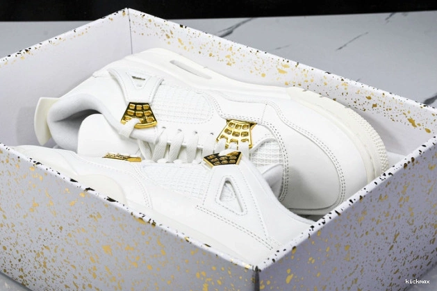 Cheap MAX Gold Jordan 4 AQ9129-170 Retro Metallic 0713
